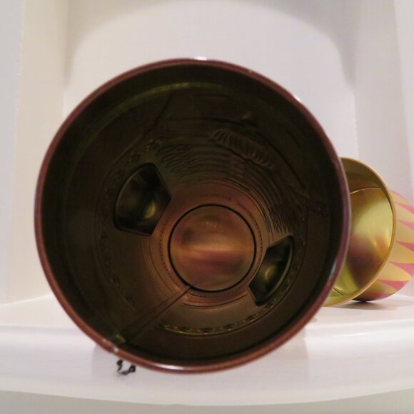 Christmas Red Nutcracker Tin Can Silver Crane Co. Keepsake Gift Empty Container - Picture 9 of 14